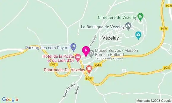 Localisation Restaurant  La Dent Creuse