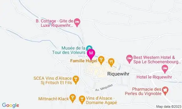 Localisation Restaurant  Au Vieux Riquewihr