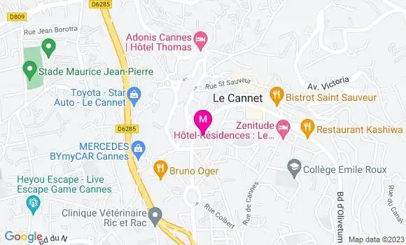 Localisation Le Bistrot du Cannetan