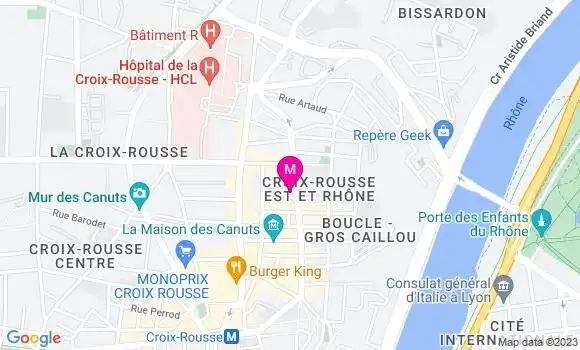 Localisation Restaurant  Le Canut et les Gones