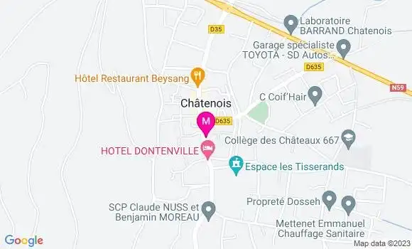 Localisation Auberge Alsacienne
