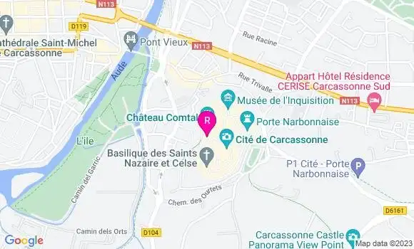 Localisation Restaurant  Au Jardin de la Tour