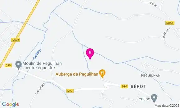 Localisation Auberge de Peguilhan