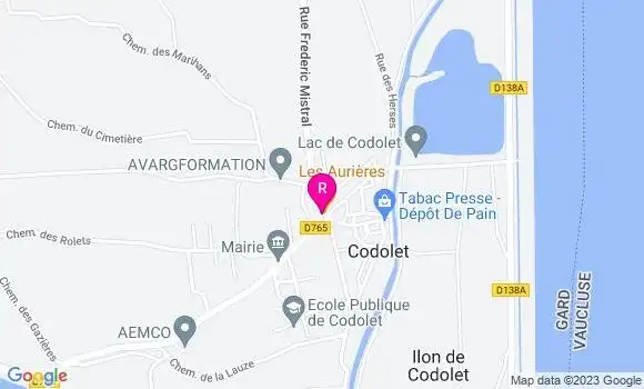 Localisation Restaurant  Les Aurières