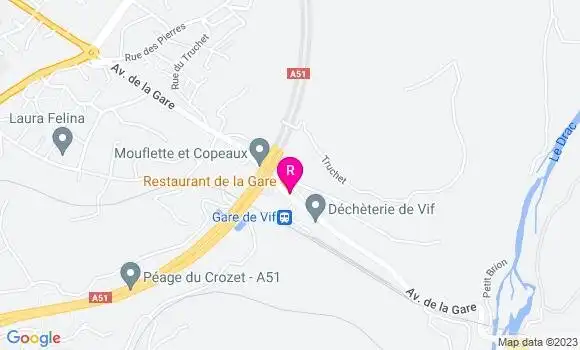 Localisation Restaurant de la Gare