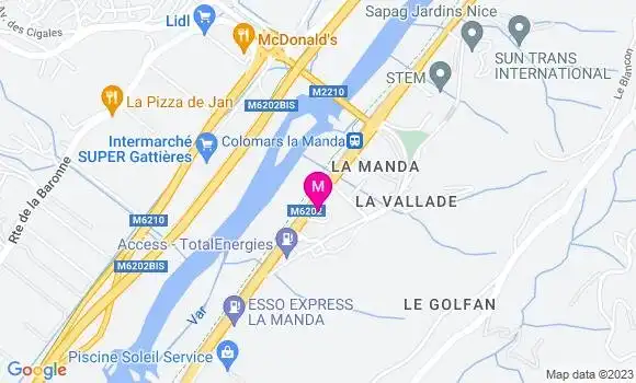 Localisation Station Eni