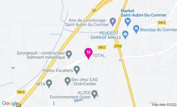 Localisation Garage du Cormier
