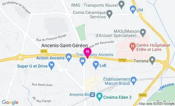 Localisation Esso Express