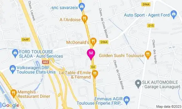 Localisation Esso Express