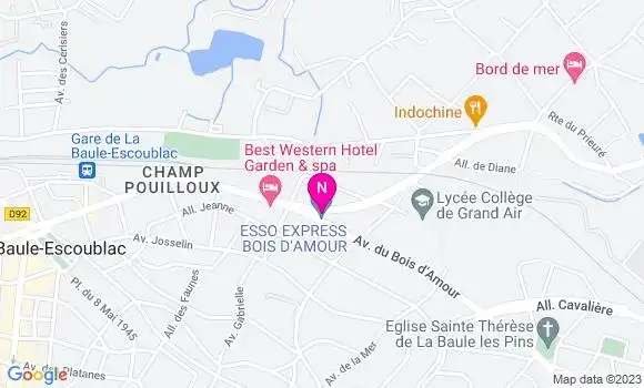Localisation Esso Express