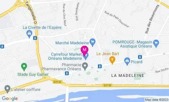 Localisation Carrefour Market