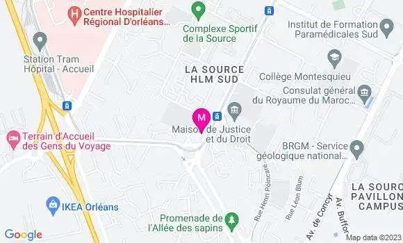 Localisation Esso Express