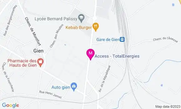 Localisation Access TotalEnergies