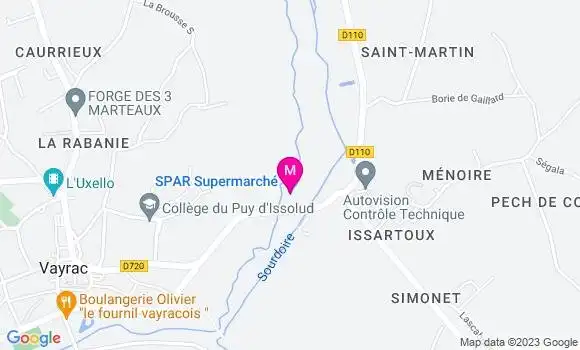 Localisation Spar Supermarché