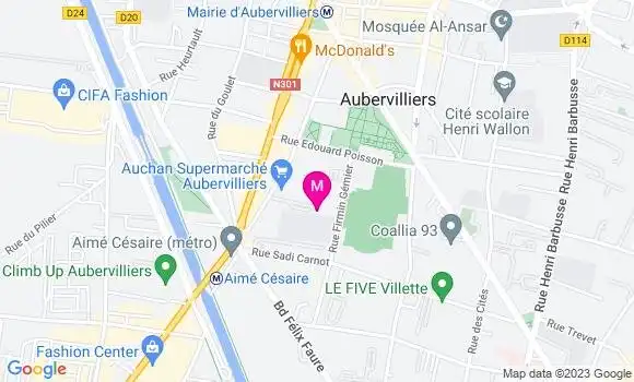 Localisation Auchan