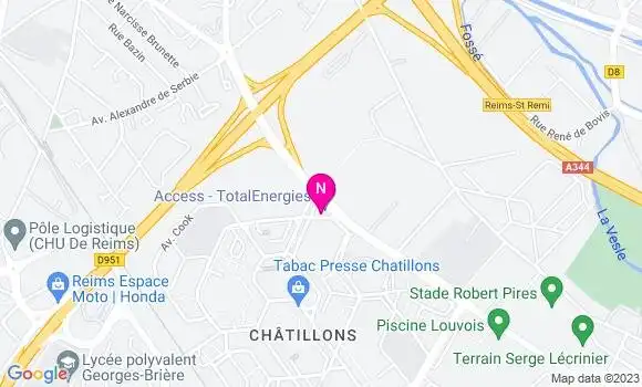 Localisation Relais des Chatillons