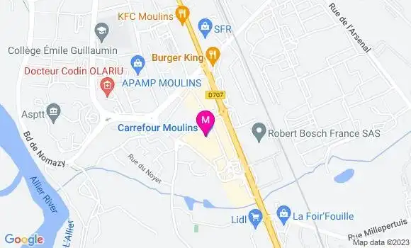 Localisation Station Carrefour