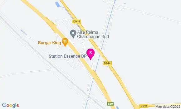 Localisation Bp Aire Reims Champagne Sud