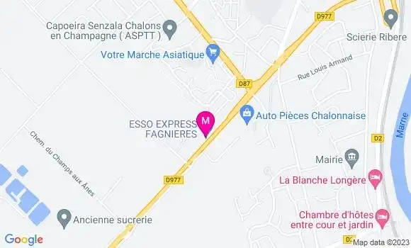 Localisation Esso Express