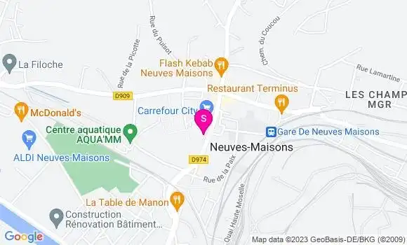 Localisation Esso Express