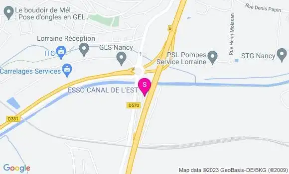 Localisation Esso Canal de l