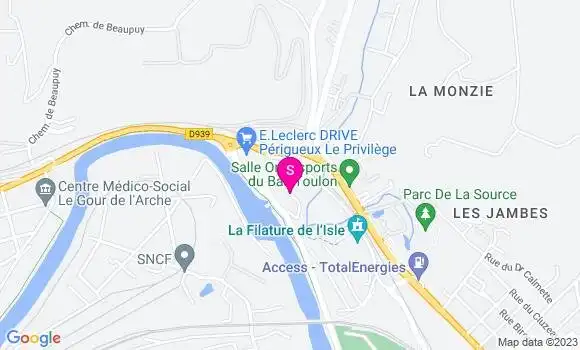 Localisation Station Leclerc