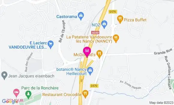 Localisation Relais Vandoeuvre