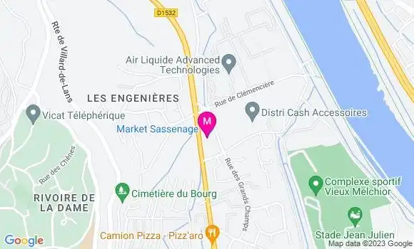Localisation Carrefour Market