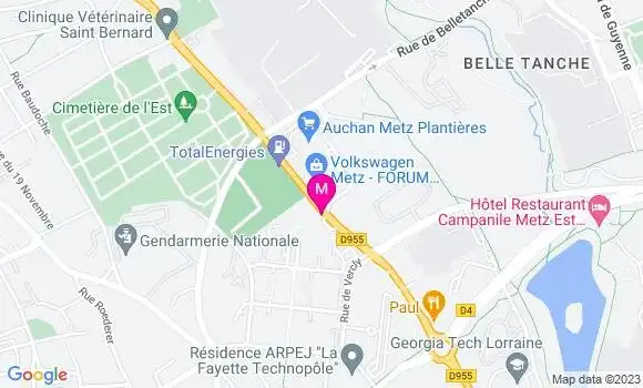 Localisation Esso Express