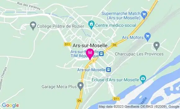 Localisation Esso Express