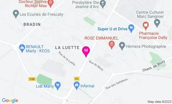 Localisation Esso Express