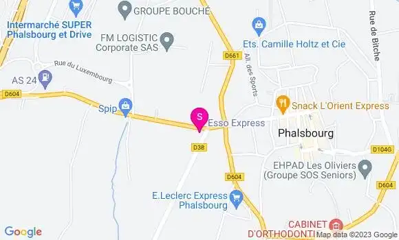 Localisation Esso Express