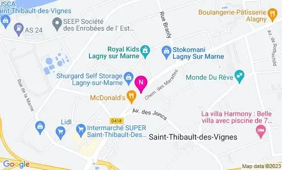 Localisation Esso Express