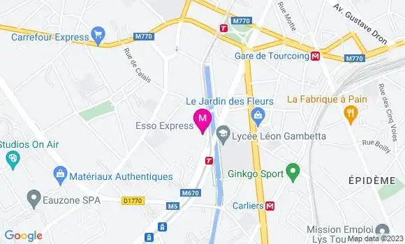 Localisation Esso Express