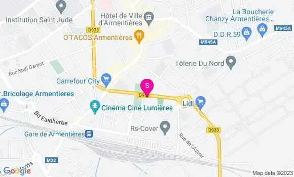 Localisation Esso Express