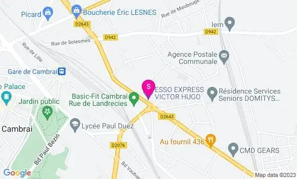 Localisation Esso Express
