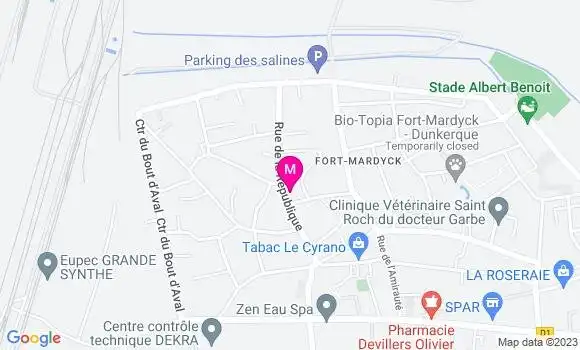 Localisation Esso Express