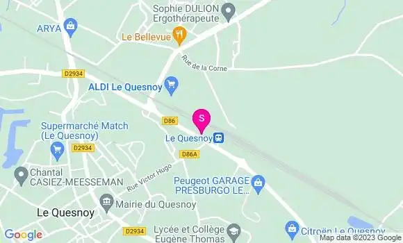 Localisation Esso Express