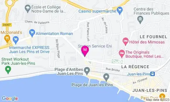 Localisation Station Eni