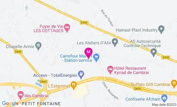 Localisation Carrefour Market