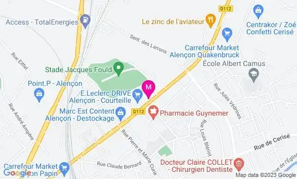 Localisation Esso Express