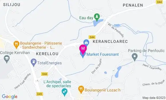 Localisation Carrefour Market