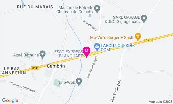 Localisation Esso Express