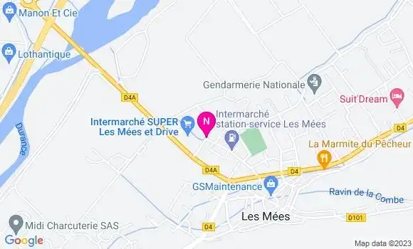 Localisation Intermarché Station