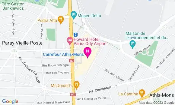 Localisation Station Carrefour