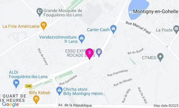 Localisation Esso Express
