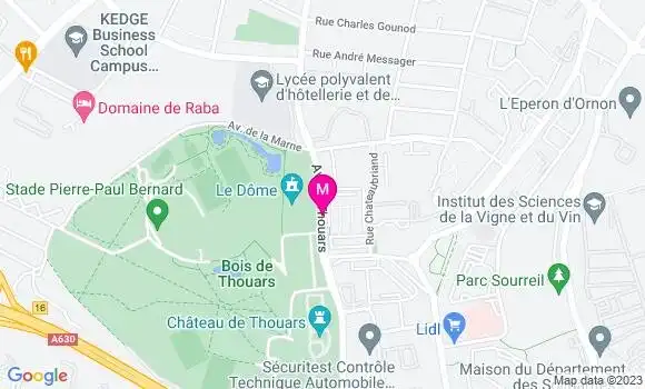 Localisation Aire de Thouars