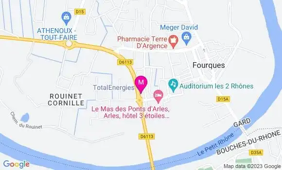 Localisation Relais des Collongues