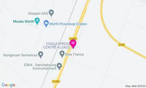Localisation Esso Express