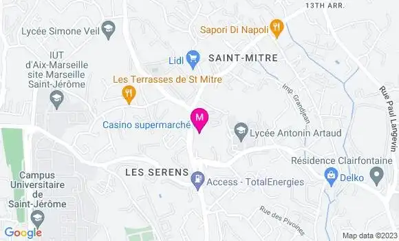 Localisation Supermarché Casino